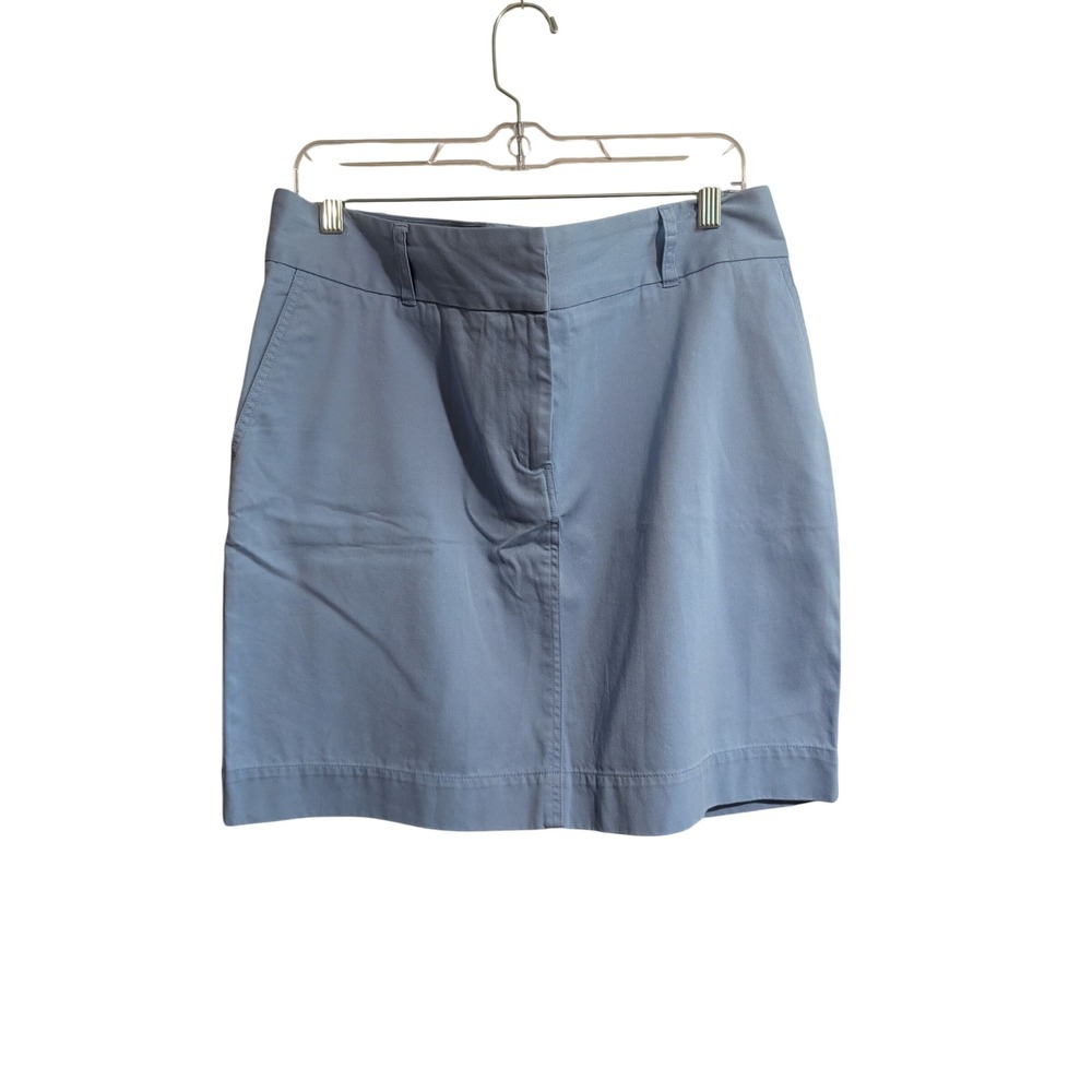 Vineyard Vines Chino Skirt Womens 12 Blue Cotton Twill Preppy Mini